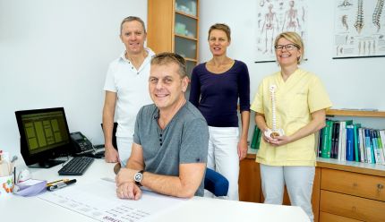 v. l.: Dr. Robert Mair, Dr. Ingo Soraruf, Andrea Schachner MSc., 
Christine Mayr